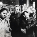 Soldier String Quartet, on tour in Europe, circa 1995: Judith Insell, Todd Reynolds, Dawn Avery, Dave Soldier