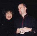 Mavis Staples and Dave Soldier backstage